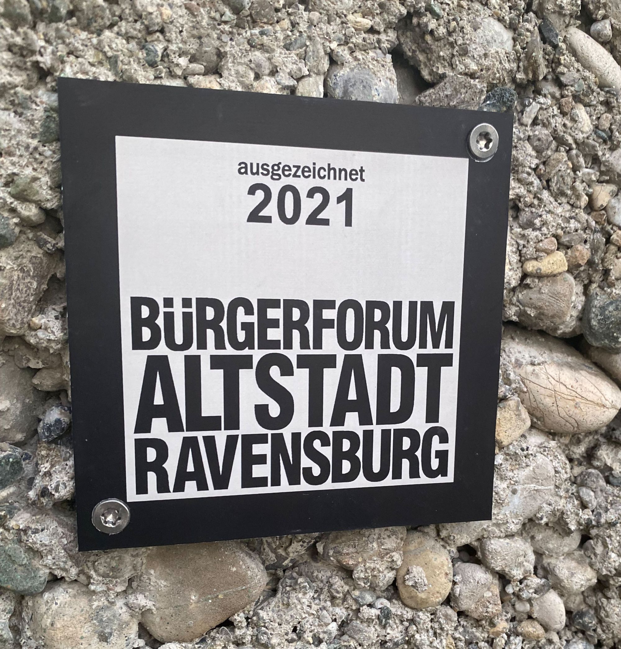 Auszeichnung: Bürgerforum Altstadt 2021